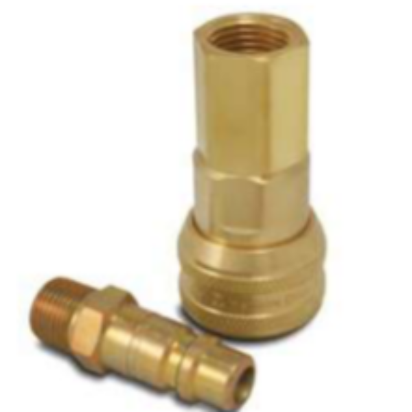 Hansen 5400E Socket Coupling – Brass, 1/2" Body Size, 3/4-14 Female NPTF