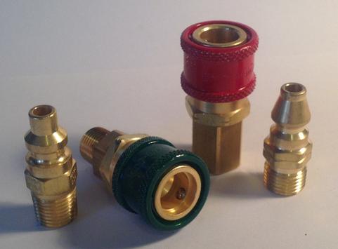 Hansen welding and oxy acetylene couplings