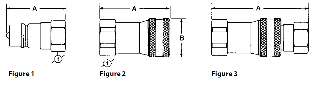 Hansen 5600 female NPT dimensions and figure reference