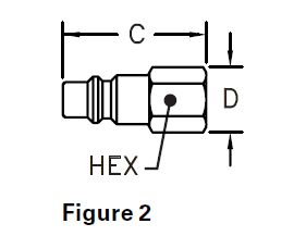100 Series female pipe thread plug figure 2