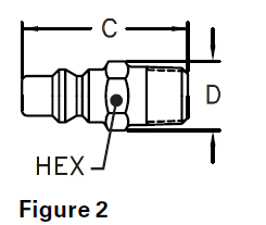 100 Series male pipe thread plug figure 2